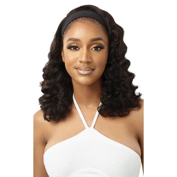 Outre Half Wigs Outre 100% Unprocessed Human Hair Headband Wig - BODY CURL 16"