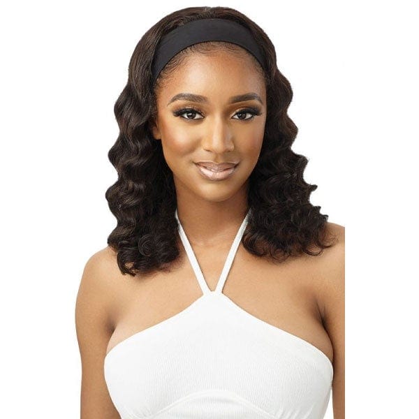 Outre Half Wigs Outre 100% Unprocessed Human Hair Headband Wig - BODY CURL 16"