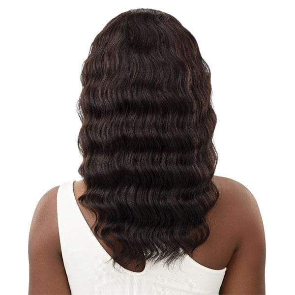 Outre 100% Human Hair Headband Wig - BODY WAVE 18" - EgoWigs.com-NATURAL BLACK