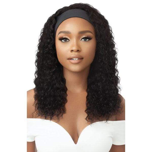 Outre Half Wigs Outre 100% Unprocessed Human Hair WET & WAVY Headband Wig - BOHO DEEP 20"