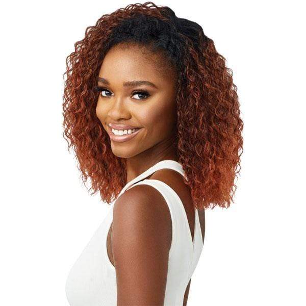 Outre Half Wigs Outre Quick Weave Wet & Wavy Style Synthetic Half Wig - DEEP CURL 14"