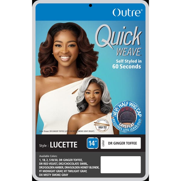 Outre Half Wigs Outre Synthetic Quick Weave Half Wig - LUCETTE