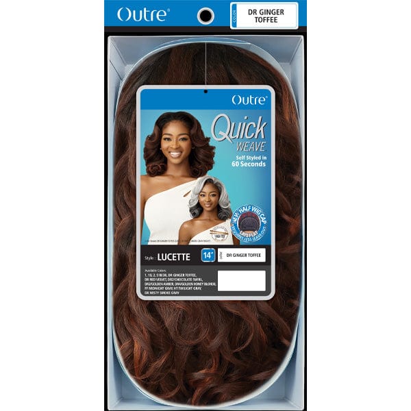 Outre Half Wigs Outre Synthetic Quick Weave Half Wig - LUCETTE