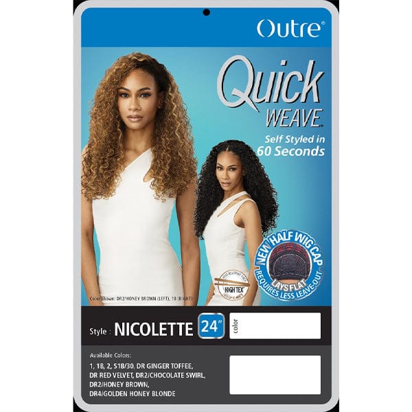 Outre Half Wigs Outre Synthetic Quick Weave Half Wig - NICOLETTE