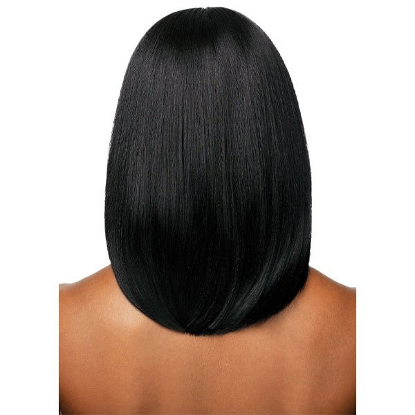 Outre Human Hair Blend 5x5 Lace Closure Wig - HHB NATURAL YAKI 14" - EgoWigs.com