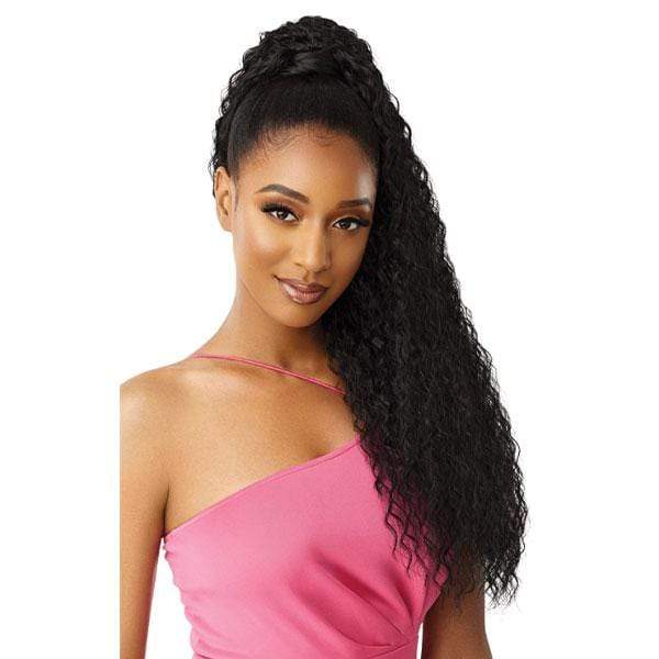 Outre Ponytail Outre Pretty Quick Synthetic Wrap Ponytail - CRIMP WAVE 30"