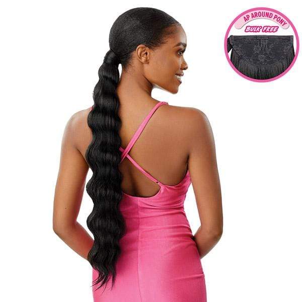 Outre Ponytail Outre Pretty Quick Synthetic Wrap Ponytail - FINGER WAVE 24"