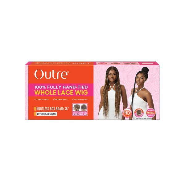 Outre Synthetic 100% Fully Hand-tied Whole Lace Wig - KNOTLESS BOX BRAIDS 36" - EgoWigs.com