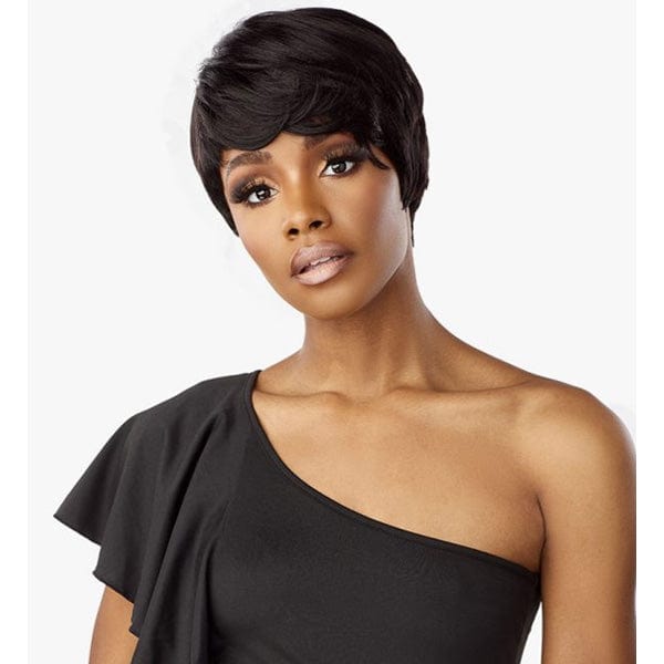 Sensationnel 100% Human Hair Full Wigs Sensationnel Empire Salt & Pepper 100% Human Hair Celebrity Series Wig - DENIA