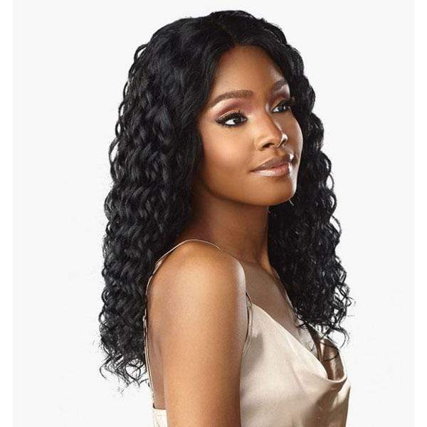 Sensationnel 100% Human Hair Lace Wigs Sensationnel 100% Virgin Human Hair 12A 13X4 Frontal HD Lace Wig - NATURAL DEEP 18"