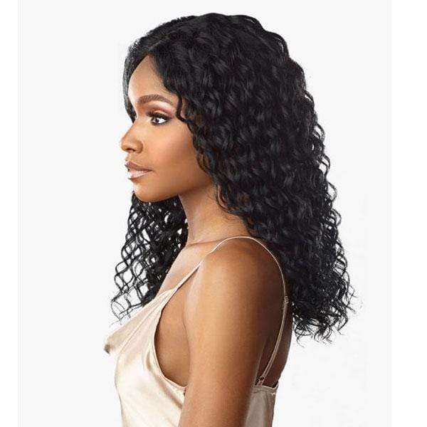 Sensationnel 100% Human Hair Lace Wigs Sensationnel 100% Virgin Human Hair 12A 13X4 Frontal HD Lace Wig - NATURAL DEEP 18"