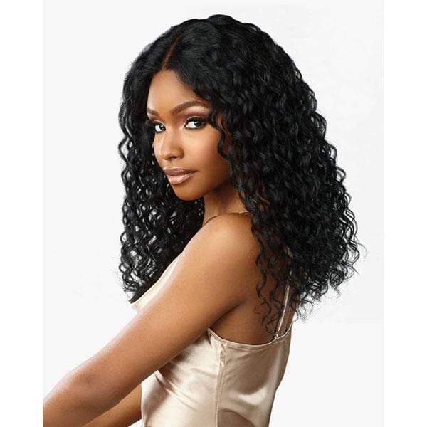 Sensationnel 100% Human Hair Lace Wigs Sensationnel 100% Virgin Human Hair 12A 13X4 Frontal HD Lace Wig - NATURAL DEEP 18"