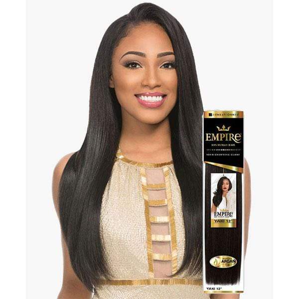 Sensationnel 100% Human Hair (Single Pack) Sensationnel Empire 100% Human Hair Weave - Empire Yaki 8" - 18"