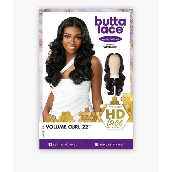 Sensationnel Ear-To-Ear Lace Wigs Sensationnel Butta Lace Human Hair Blend HD Lace Front Wig - VOLUME CURL 22"