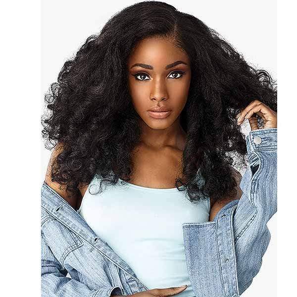 Sensationnel Ear-To-Ear Lace Wigs Sensationnel Empress Curls Kinks & CO Textured Synthetic Lace Front Wig - HEART BREAKER