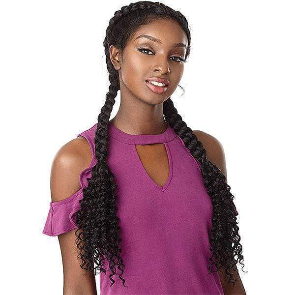 Sensationnel Ear-To-Ear Lace Wigs Sensationnel Synthetic Cloud9 Vixen Swiss Lace Wig - BOHEMIAN DUTCH BRAID