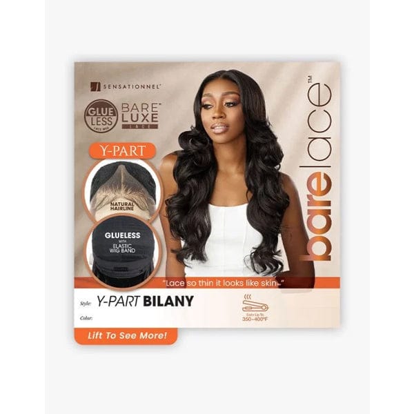 Sensationnel Barelace Synthetic Luxe Glueless Lace Front Wig - Y-PART BILANY - EgoWigs.com-1 - BLACK