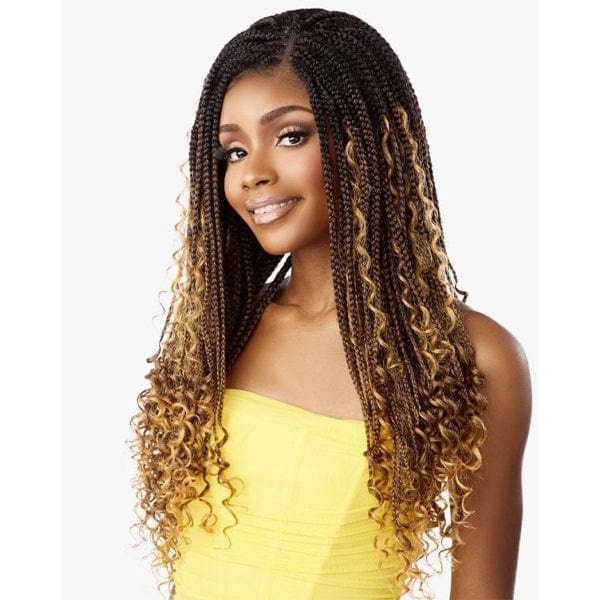 Sensationnel Frontal Lace Wigs Sensationnel Cloud 9 4x4 Braid Lace Front Wig - BRAIDED BOHO BOX BRAID 30"