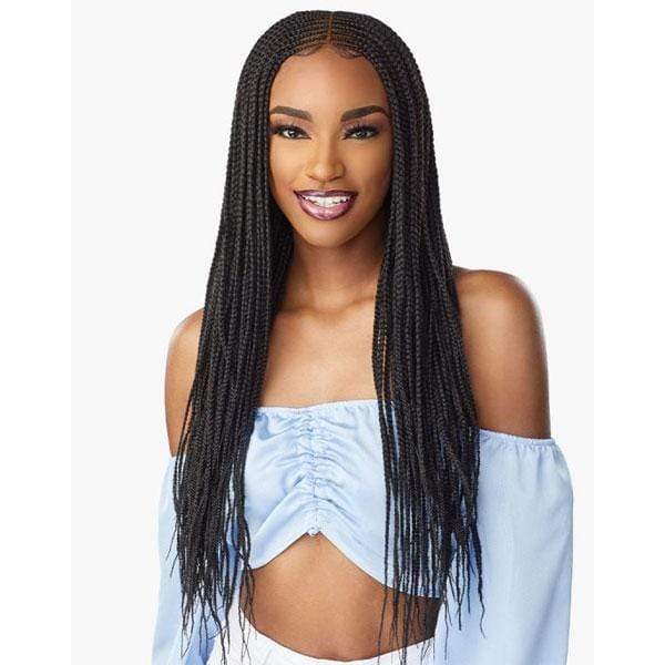 Sensationnel Cloud 9 4x5 Braid Lace Front Wig - CENTER PART FEED IN 28" - EgoWigs.com-1