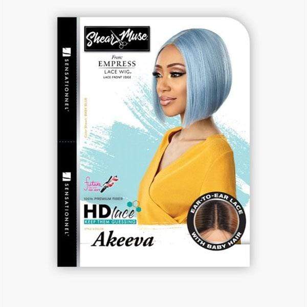 Sensationnel Shear Muse Synthetic Hair Empress Lace Front Wig - AKEEVA - EgoWigs.com-BABYBLUE