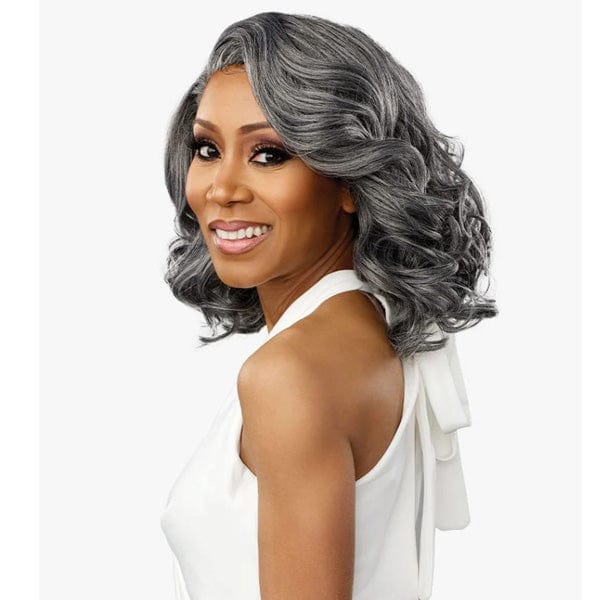 Sensationnel Frontal Lace Wigs Sensationnel Synthetic Hair Dashly Salt & Pepper Lace Wig - SP LACE UNIT 6