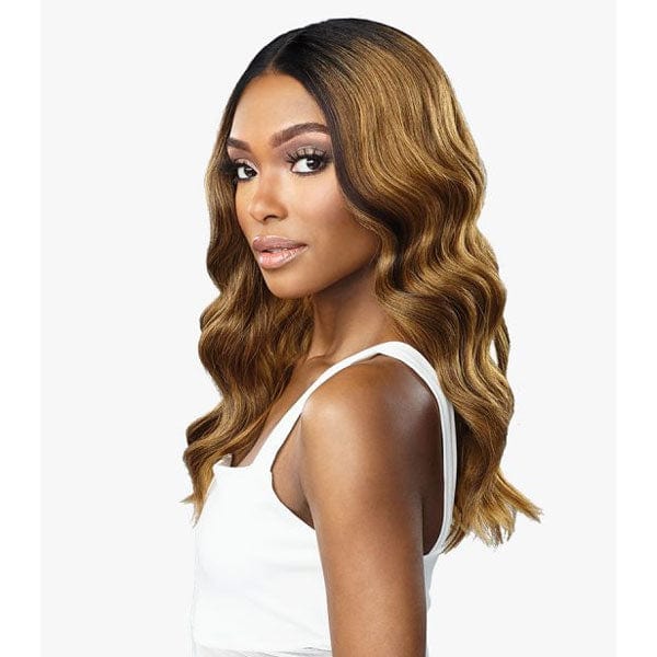 Sensationnel Human Hair Blend Lace Wigs Sensationnel Butta Human Hair Blend Lace Front Wig - BEACH WAVE 20"