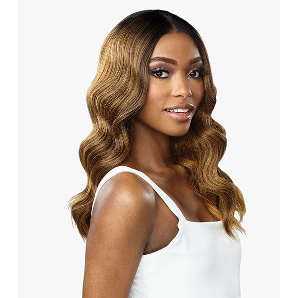 Sensationnel Human Hair Blend Lace Wigs Sensationnel Butta Human Hair Blend Lace Front Wig - BEACH WAVE 20"