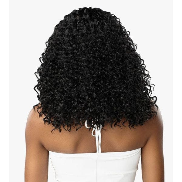 Sensationnel Human Hair Blend Lace Wigs Sensationnel Butta Human Hair Blend Lace Front Wig - WATER WAVE 16"