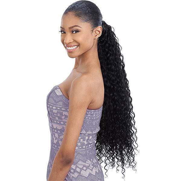 Shake N Go Ponytail Shake-N-Go Milky Wavy Organique Mastermix Synthetic Pony Pro Ponytail - SUPER CURL 24"-32"