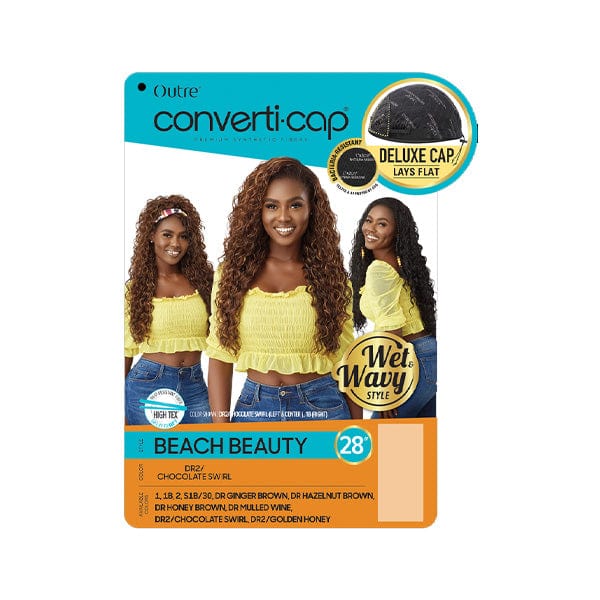 Outre Converti Cap Synthetic Hair Wig - BEACH BEAUTY - EgoWigs.com-1 - BLACK