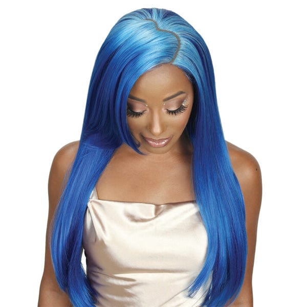 Zury Sis Heart Part Synthetic HD Lace Front Wig - LF HEART VEDA - Clearance - EgoWigs.com-1 - BLACK