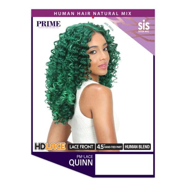 Zury Sis Prime Human Hair Blend Lace Front Wig - PM LACE QUINN - EgoWigs.com-1 - BLACK