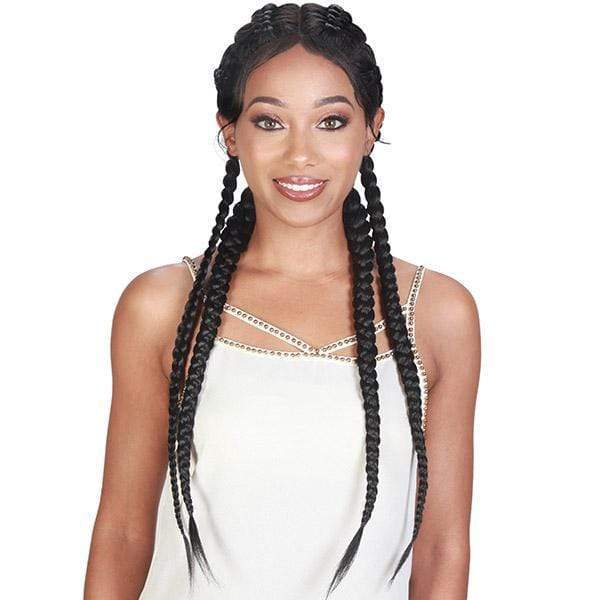 Zury 360 Circular Lace Wigs Zury Sis Synthetic 360 Box Braid Lace Wig - 360 DD LACE H DUTCH BOX