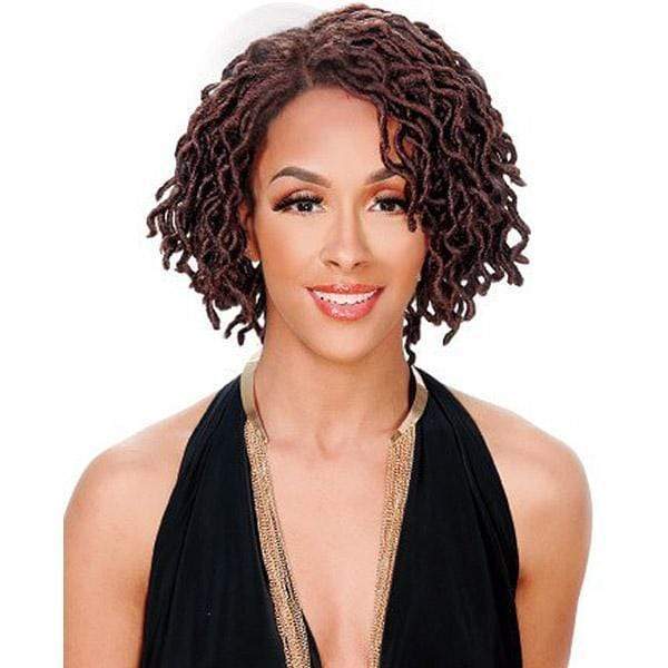 Zury Ear-To-Ear Lace Wigs Zury Sis Synthetic Hair Faux Locs Swiss Lace Front Wig - LOC LACE WELLA