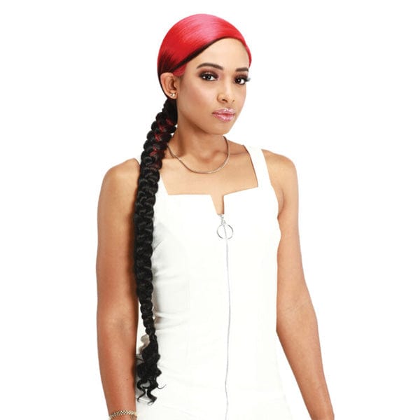 Zury Frontal Lace Wigs Zury Braid Pony Synthetic HD Lace Front Wig - LF RWANDA