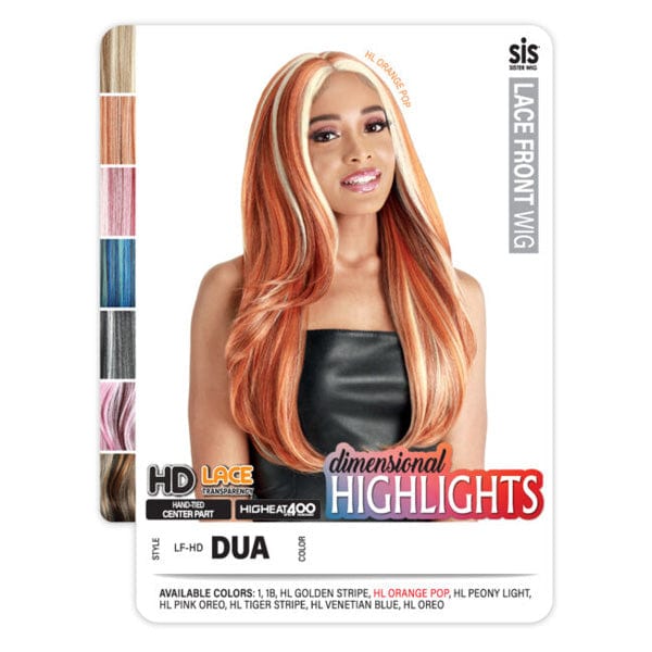 Zury Frontal Lace Wigs Zury Sis Dimensional Highlights Synthetic HD Lace Front Wig - LF HD DUA