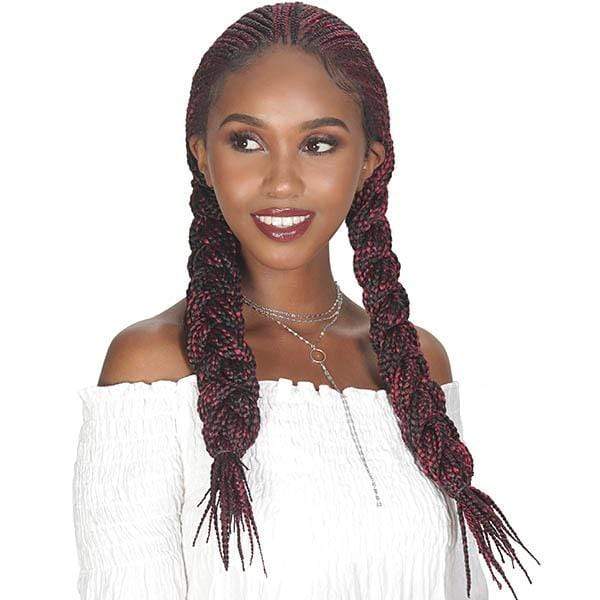 Zury Frontal Lace Wigs Zury Sis Diva Collection Synthetic Hair Lace Front Wig - DIVA LACE FULANI BOX 30