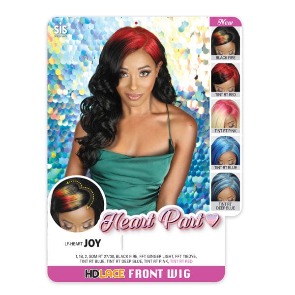 Zury Sis Heart Part Synthetic HD Lace Front Wig - LF HEART JOY - EgoWigs.com-1 - BLACK