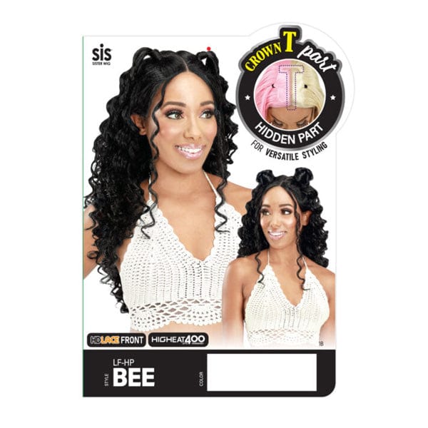 Zury Sis Synthetic Crown Part HD Lace Front Wig - LF HP BEE - Clearance - EgoWigs.com-1 - BLACK