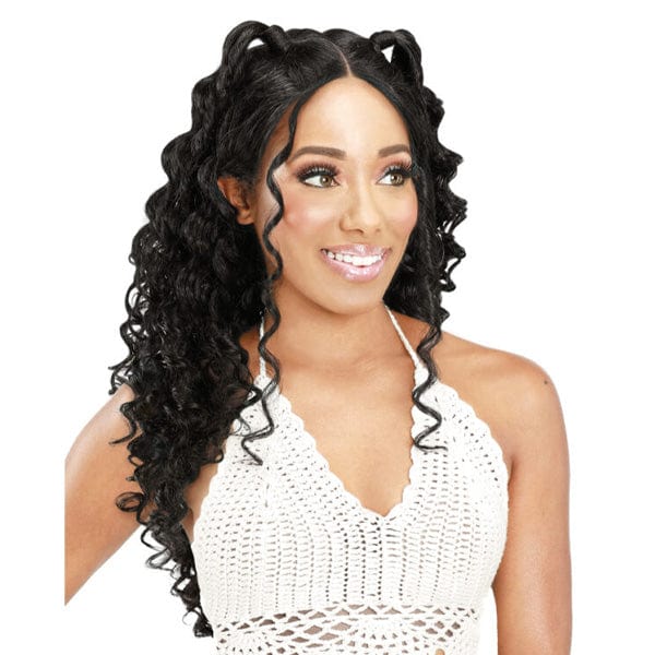 Zury Sis Synthetic Crown Part HD Lace Front Wig - LF HP BEE - Clearance - EgoWigs.com-1 - BLACK