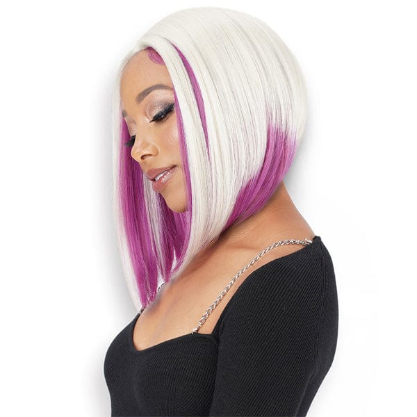 Zury Sis Synthetic Hair Angel Bob Style HD Lace Front Wig - NEELA - EgoWigs.com-1 - BLACK