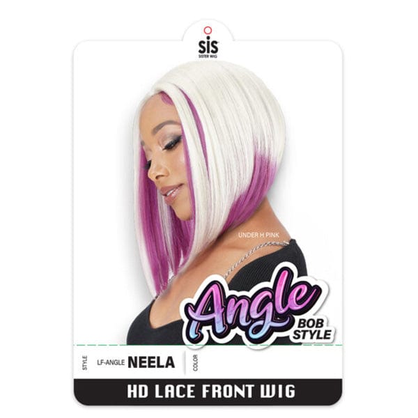 Zury Sis Synthetic Hair Angel Bob Style HD Lace Front Wig - NEELA - EgoWigs.com-1 - BLACK