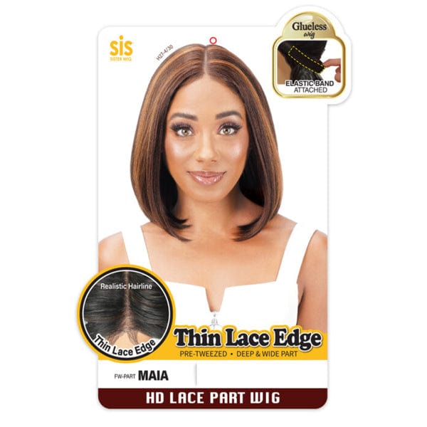 Zury Frontal Lace Wigs Zury Sis Synthetic Thin Lace Edge Glueless HD Lace Part Wig - MAIA