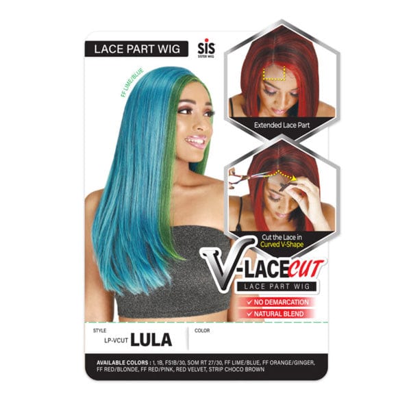 Zury Frontal Lace Wigs Zury Sis V-Lace Cut Synthetic Hair Lace Part Wig - LP VCUT LULA