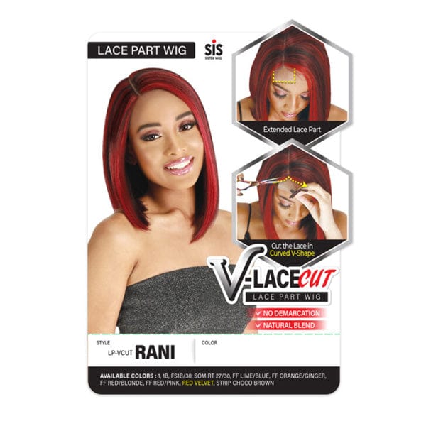 Zury Frontal Lace Wigs Zury Sis V-Lace Cut Synthetic Hair Lace Part Wig - LP VCUT RANI