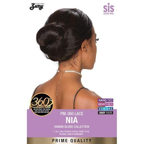 Zury Sis Prime Human Hair Natural Blend 360 Lace Front Wig - PM 360 LACE NIA - Clearance - EgoWigs.com-1