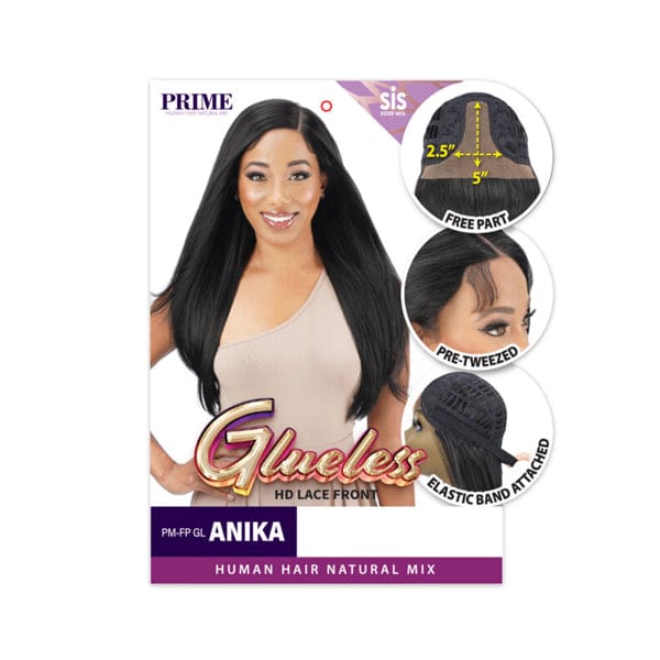 Zury Human Hair Blend Lace Wigs Zury Sis Prime Human Hair Blend Lace Front Wig - PM FP GL ANIKA