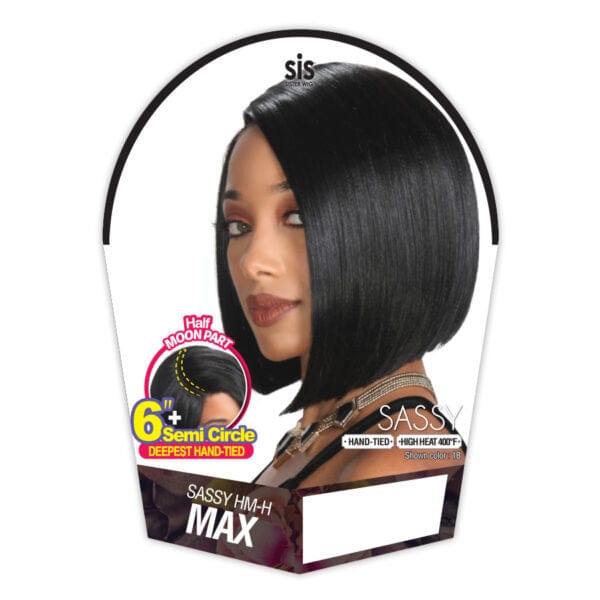 Zury Synthetic Wigs Zury Sis Sassy Synthetic Hair Half Moon Part Wig - SASSY HM-H MAX