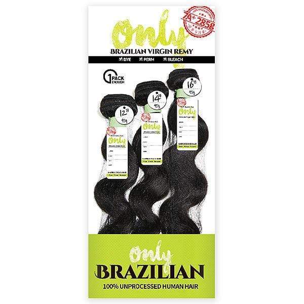 Zury Unprocessed Bundle Hair Zury Sis Only Unprocessed Brazilian Virgin Remy Human Hair ONLY BRZ MULTI S-BODY 10-18 Inch (1 Pack Enough)