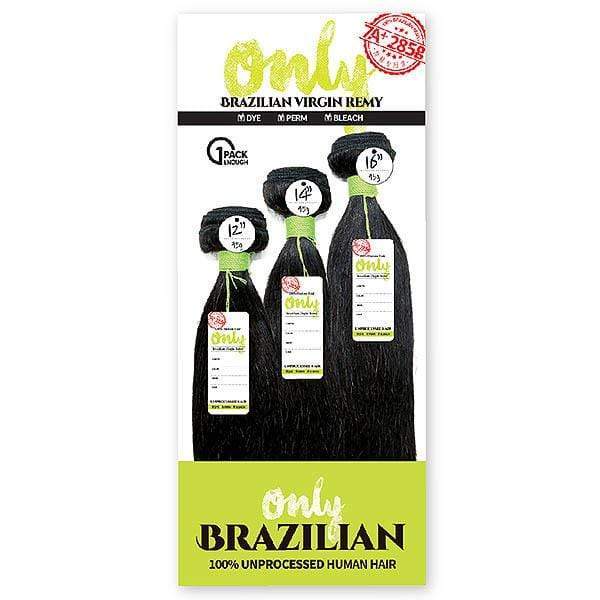 Zury Unprocessed Bundle Hair Zury Sis Only Unprocessed Brazilian Virgin Remy Human Hair ONLY BRZ MULTI STRAIGHT 10-18 Inch (1 Pack Enough)